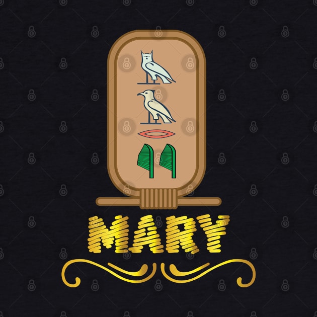 MARY-American names in hieroglyphic letters,  a Khartouch by egygraphics